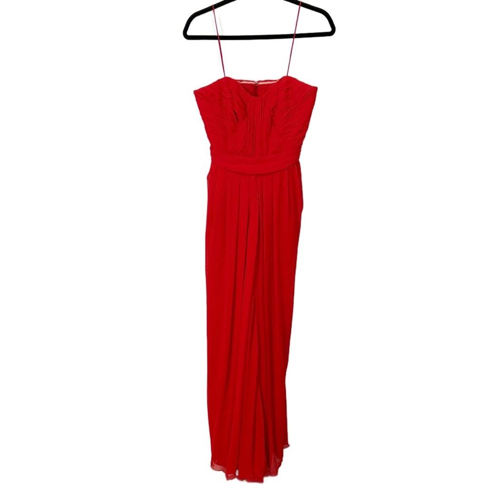 Badgley Mischka Striking Red Maxi Dress Women's size 6